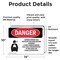 Signmission Carbon Dioxide Gas Ventilate Danger Sign, Vinyl Decal, 14in W x 10in L, 2PK OS-2PACK-DS-D-1014-L-2413 - alternate 5